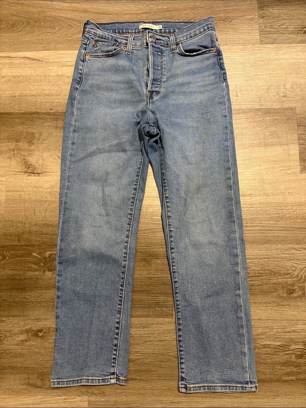 Levi's Women's Straight-Leg Jeans in Light Blue Wash